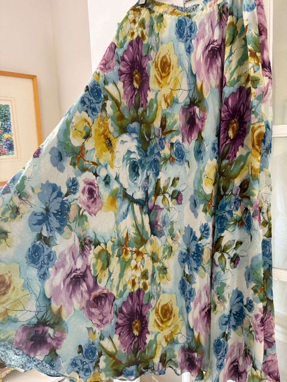 Reversible Floral Maxi Skirt - Picture 5 of 7